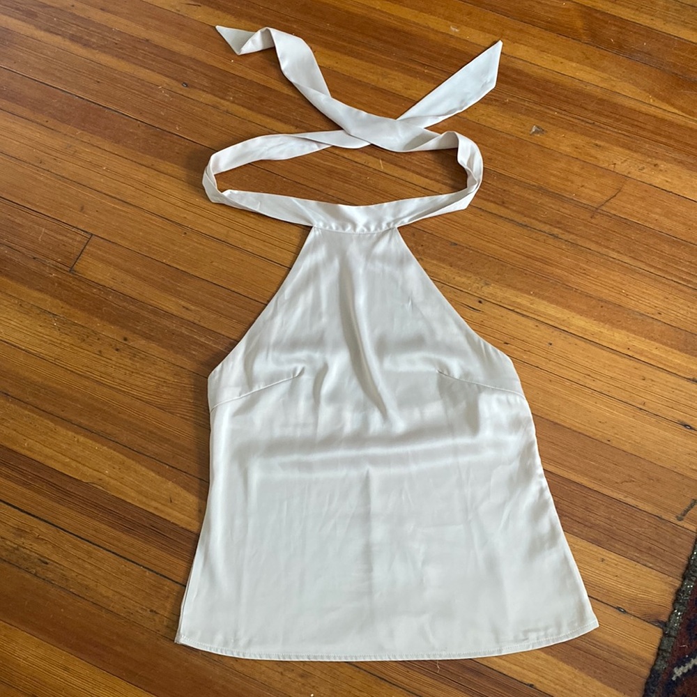 NastyGal champagne halter top. US Size 6.